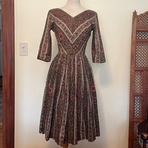 Vintage 60s autumn dress